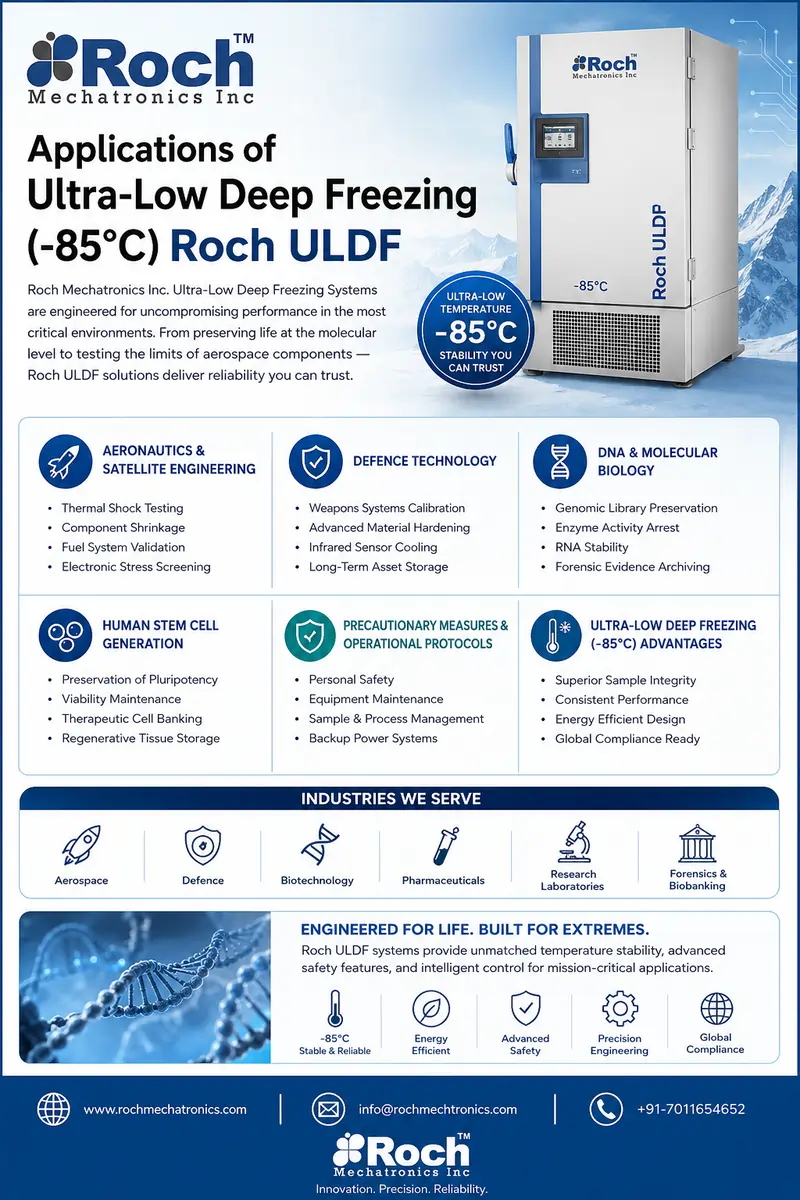 You are currently viewing Applications of Ultra Low Deep Freezing (-85°C) Roch ULDF